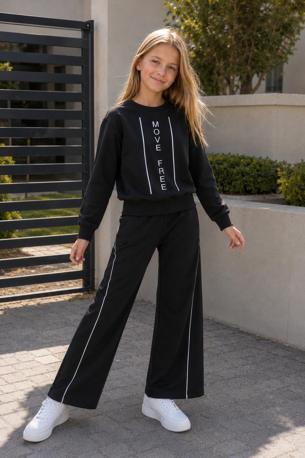 Mädchen-Set "Move Free"- 2-teilig in Schwarz