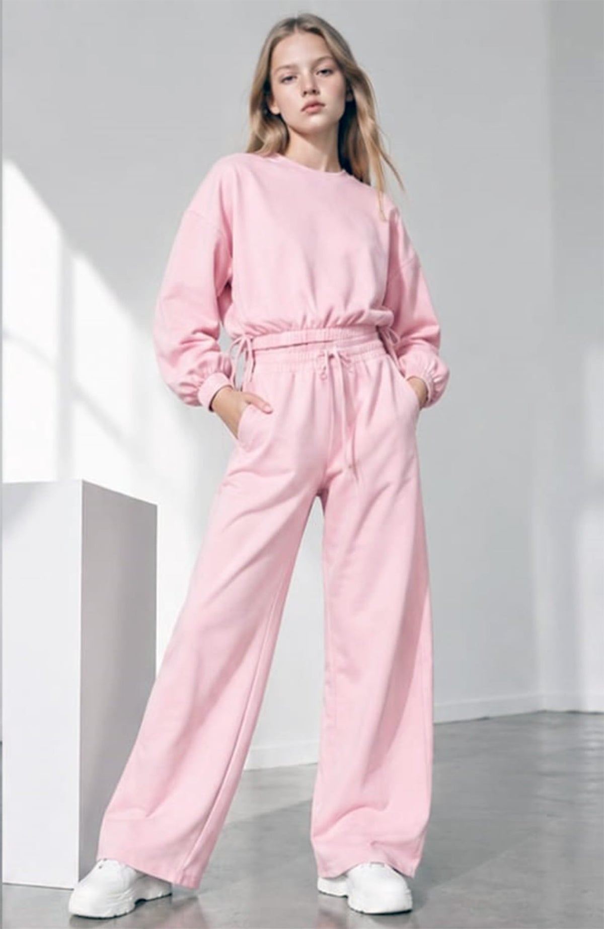 Zweiteiler für Mädchen in Rosa