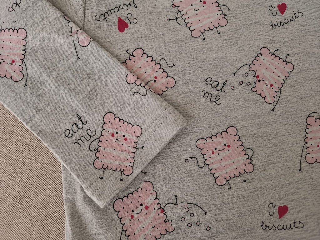 2-teiliges Baby-Set Body & Strampelhose – Grau mit Natur-Print | Kleiderli